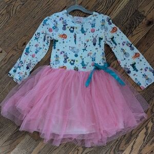 Pink Tulle Kids Dress